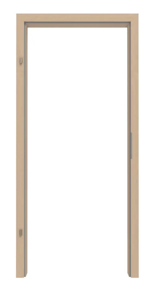 Ościeżnica LEBO do drzwi dźwiękoszczelnych klon kanadyjski matowy fornirowana drewnem naturalnym z prostokątną krawędzią