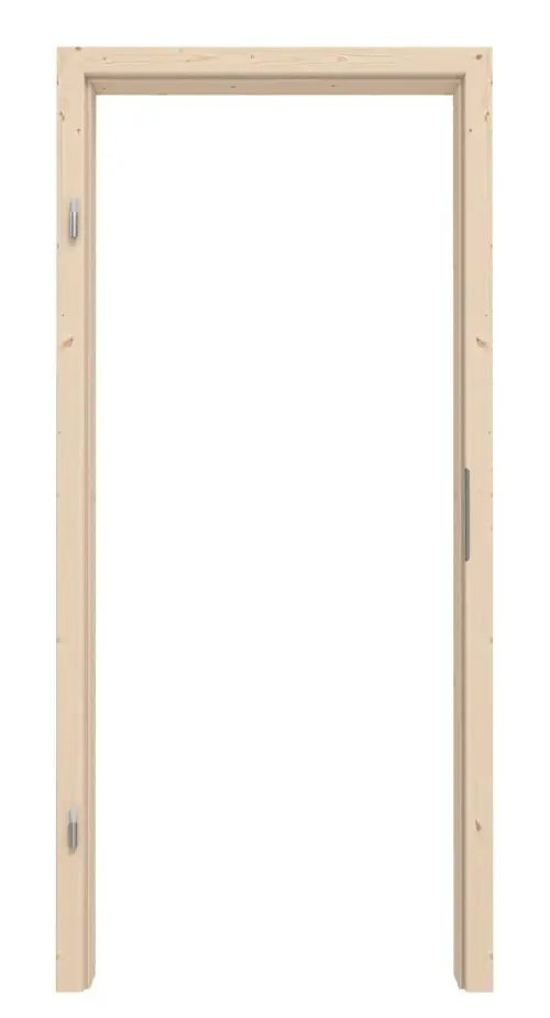 Widok frontowy ościeżnicy Świerk drewno lite z prostokątną krawędzią - Radex