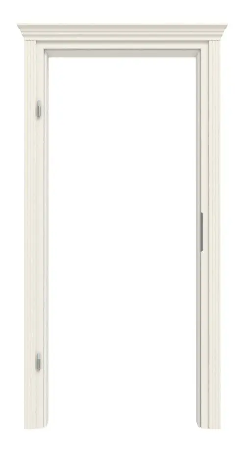 Widok frontowy marki CLASSEN Krone RAL 9010 biały lakier z ościeżnicą