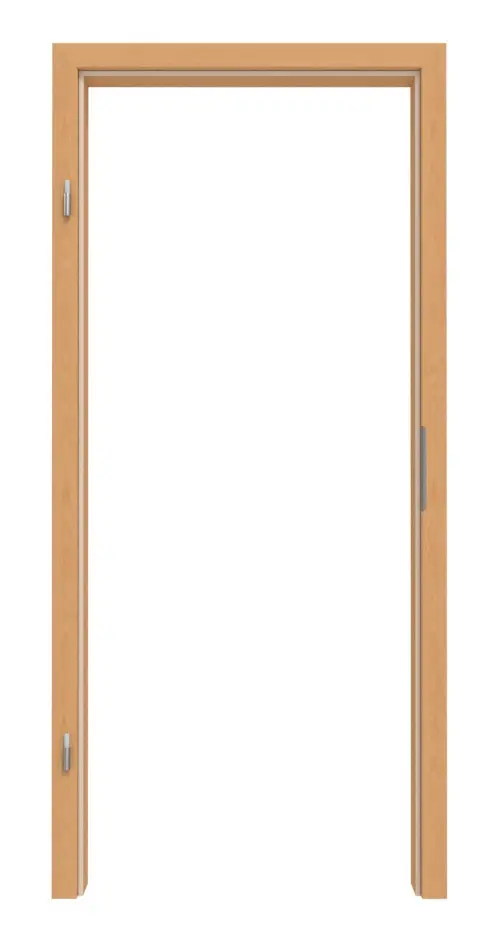 Widok frontowy ościeżnicy dekor buk z zaokrągloną krawędzią - Interio