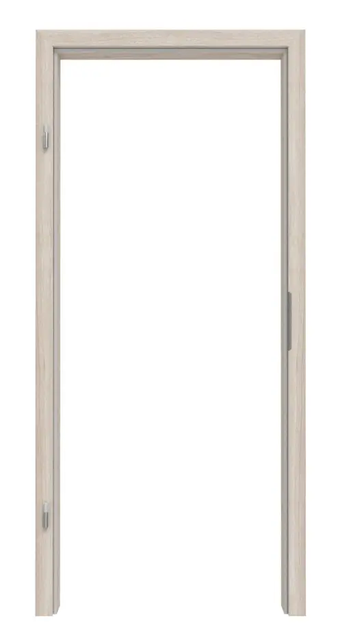 Widok frontowy ościeżnicy w dekorze orzech Columbia jasny z zaokrągloną krawędzią - Interio