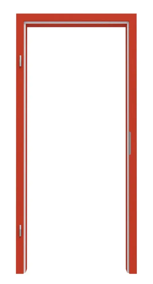 Zdjęcie ościeżnicy RAL 2002 czerwony ceglasty zaokrąglona krawędź - Lebo