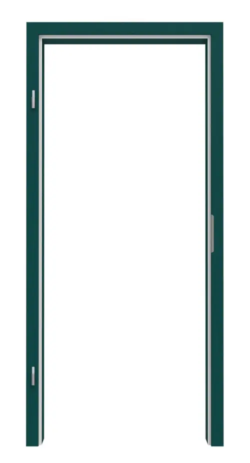 Zdjęcie ościeżnicy RAL 6004 zielony niebieski zaokrąglona krawędź - Lebo