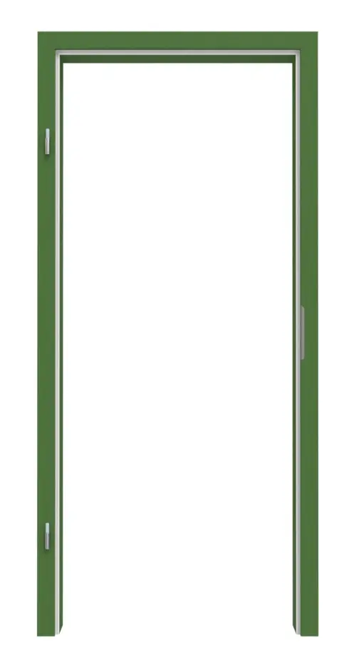 Zdjęcie ościeżnicy RAL 6010 zielona soczysta zaokrąglona krawędź - Lebo