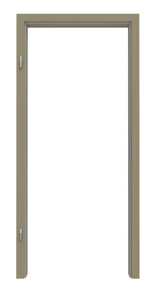 Zdjęcie ościeżnicy RAL 7034 szary żółty zaokrąglona krawędź - Lebo