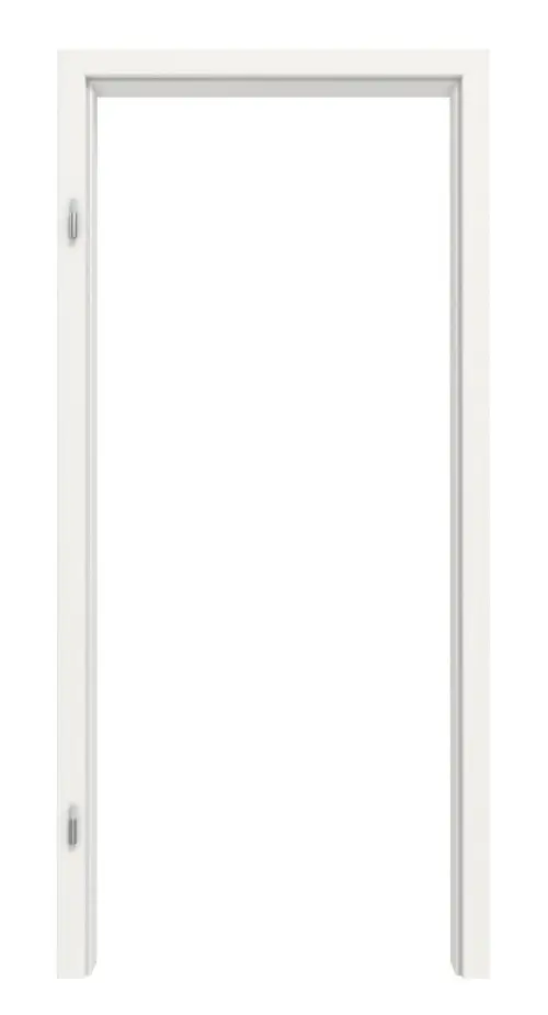 Widok frontowy ościeżnicy LEBO biały 9016 Lebolit-CPL z zaokrągloną krawędzią