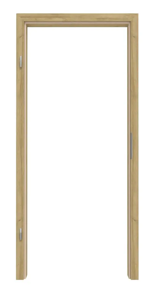 Widok frontowy ościeżnicy dekor Riviera dąb z zaokrągloną krawędzią - Interio