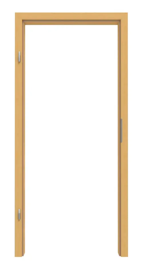 Widok frontowy ościeżnicy bukowej lakierowanej fornirowanej drewnem naturalnym Typ 4 z zaokrągloną krawędzią - Kilsgaard