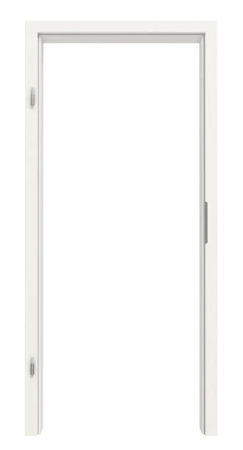 Widok frontowy marki HUGA ościeżnica biel ultramatowa Versio z zaokrągloną krawędzią