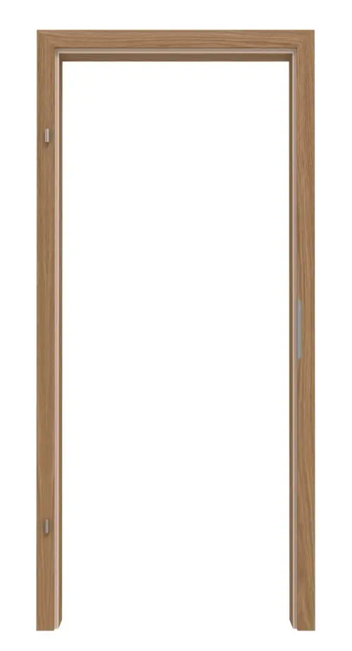 Zdjęcie ościeżnica dąb fornirowana drewnem naturalnym prostokątna krawędź VZ-6 drzwi dźwiękoszczelne