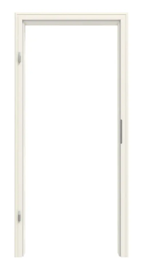 Widok frontowy ościeżnicy profilowanej biały lakier RAL 9010 - Kilsgaard