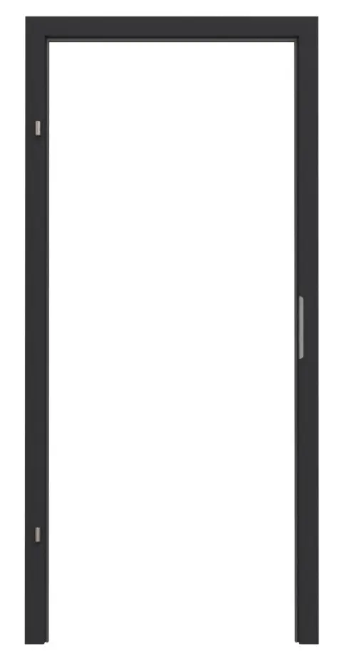 GARANT rama osłonowa do drzwi dymoszczelnych matowa RAL 9005 G-TEC z zaokrągloną krawędzią