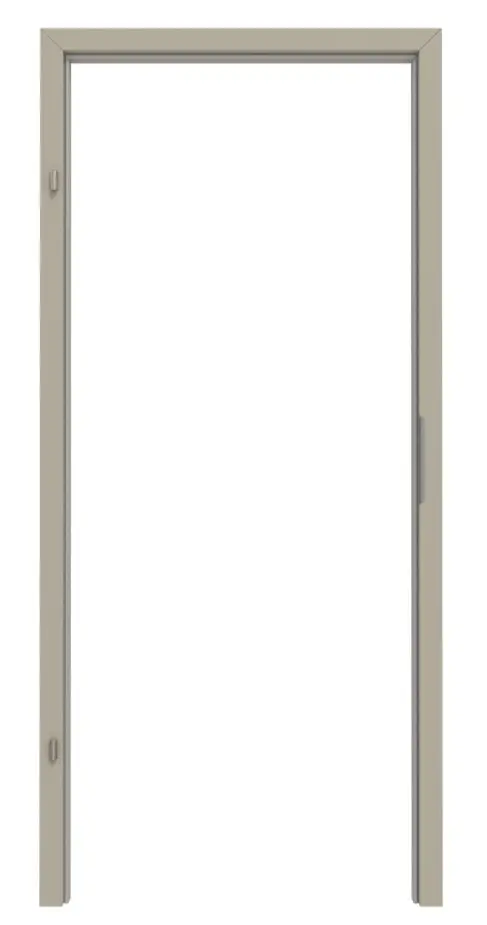 GARANT rama blokowa do drzwi przeciwpożarowych matowy szary jedwabisty 7044 G-TEC z zaokrągloną krawędzią