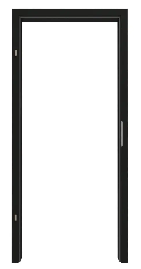 GARANT ościeżnica do drzwi wewnętrznych do obiektu 0901-60 Black Resopal z prostokątną krawędzią