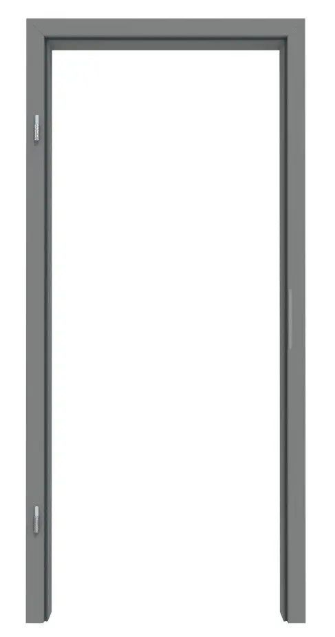 Widok frontowy ościeżnicy WESTAG bazalt A 421 GetaLit HPL z zaokrągloną krawędzią