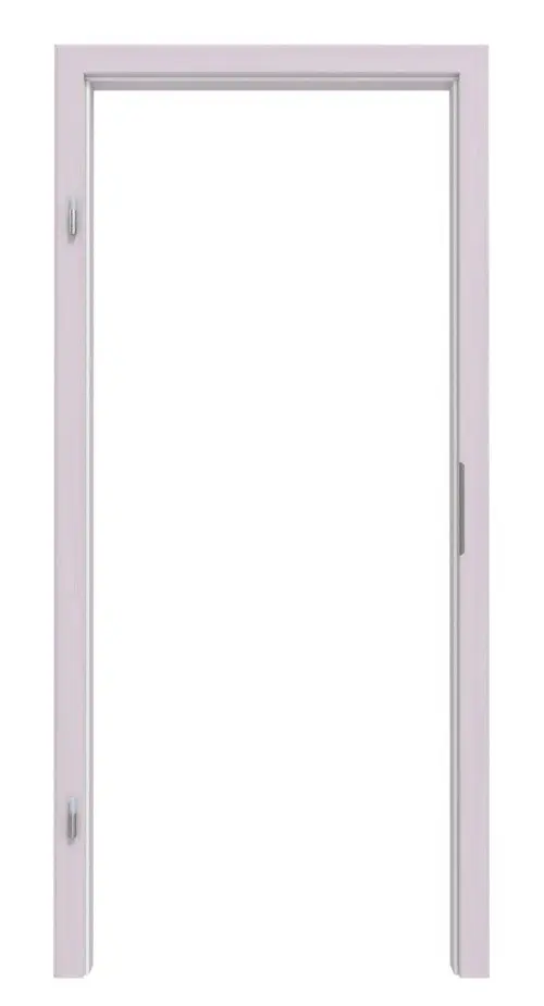 Widok frontowy ościeżnicy z drewna litego Świerk bezsęczny białe, pigmentowane z połączeniem ukośnym profil A