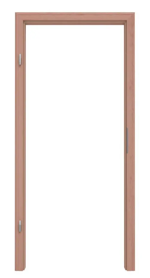 Widok frontowy ościeżnicy z drewna litego buk profilowany profil B