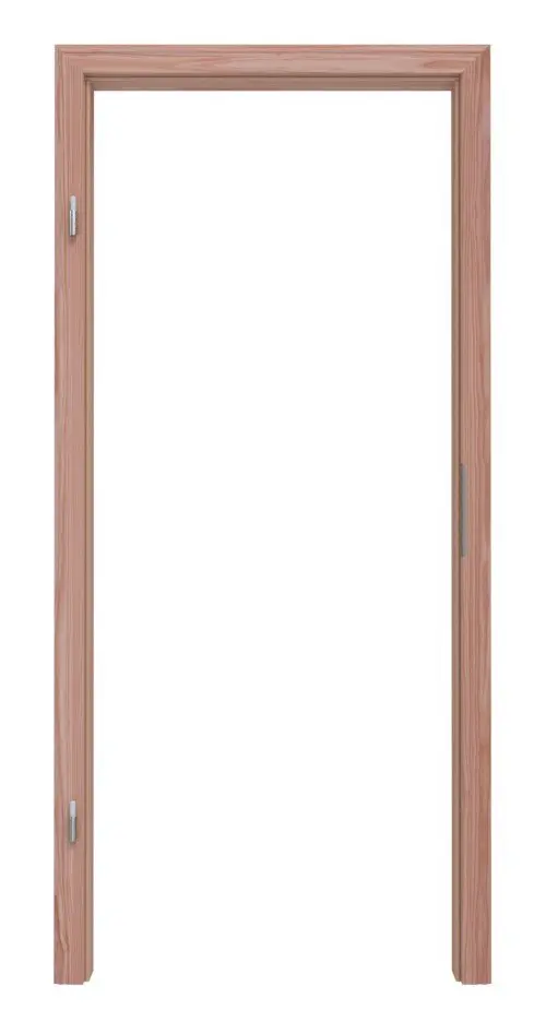 Widok frontowy ościeżnicy z drewna litego modrzew profilowany profil B