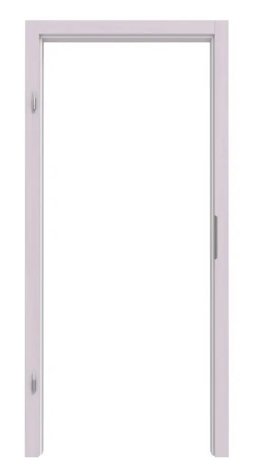 Widok frontowy ościeżnicy z drewna litego Świerk bezsęczny białe, pigmentowane bez połączenia ukośnego profil C