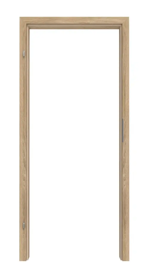 Widok frontowy ościeżnicy dąb Karlstad folia dekoracyjna z zaokrągloną krawędzią