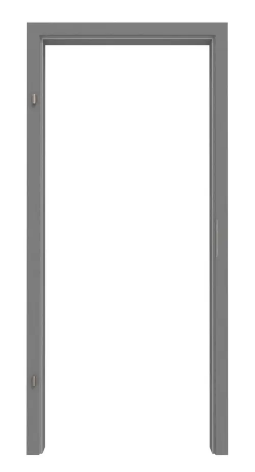 LEBO ościeżnica do drzwi wejściowych do mieszkania ultramatowy Hygge szary podobny do RAL 7037 Versio z zaokrągloną krawędzią