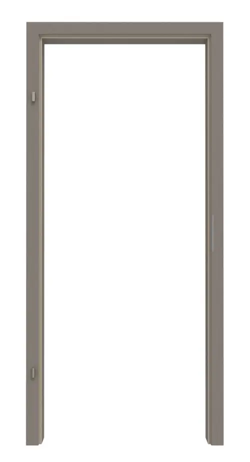 LEBO ościeżnica do drzwi wejściowych do mieszkania ultramatowy taupe (kolor ciemnoszaro-brązowy) Versio z zaokrągloną krawędzią