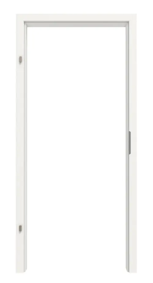 LEBO ościeżnica do drzwi wejściowych do mieszkania biel ultramatowa podobna do RAL 9016 Versio z zaokrągloną krawędzią