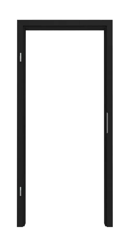 CLASSEN ościeżnica Uni czarny folia dekoracyjna z zaokrągloną krawędzią