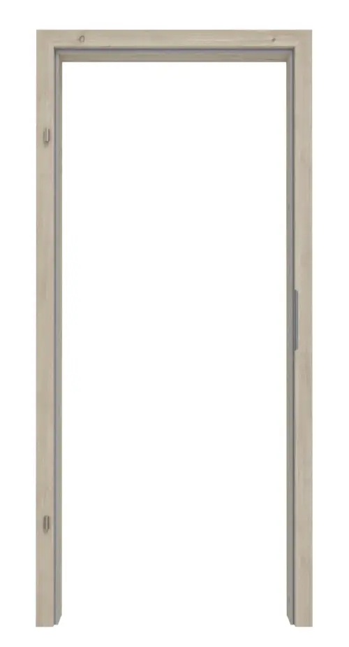 HÖRMANN ościeżnica do drzwi przeciwpożarowych szczotkowany modrzew jasny Duradecor ProLine z zaokrągloną krawędzią