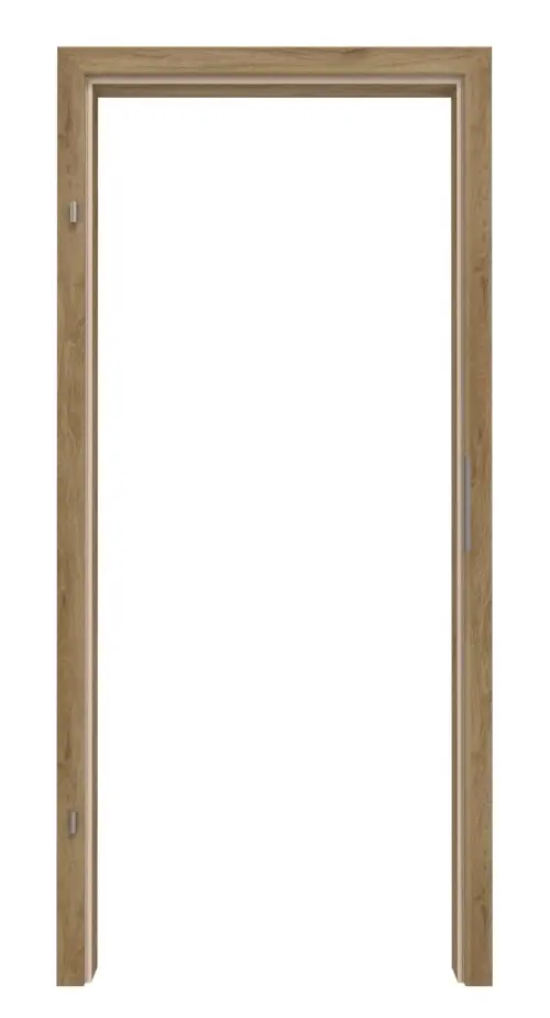 HÖRMANN ościeżnica do drzwi wejściowych do mieszkania dąb naturalny Duradecor z zaokrągloną krawędzią