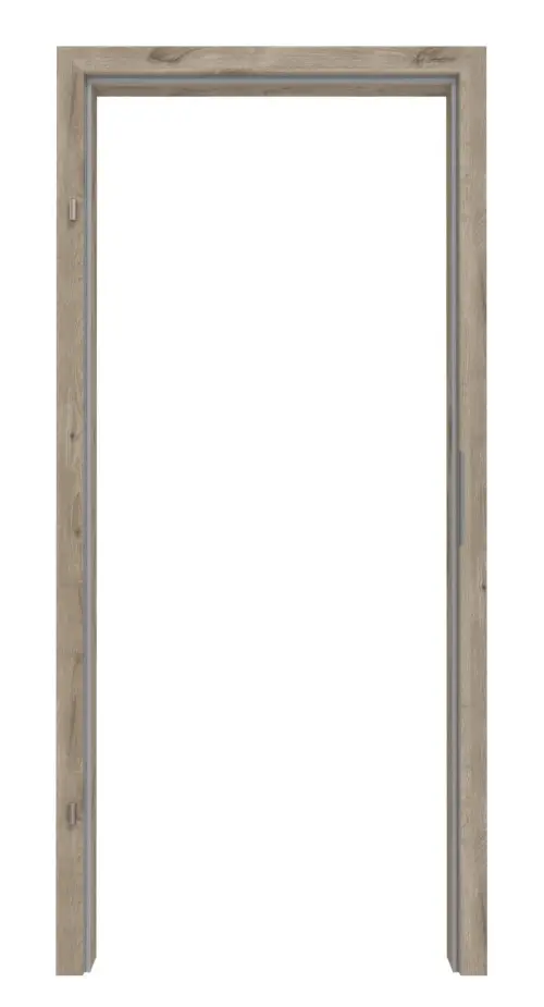 HÖRMANN ościeżnica do drzwi wejściowych do mieszkania dąb północny Duradecor z zaokrągloną krawędzią