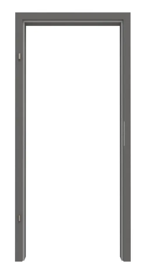 HÖRMANN Drewniana ościeżnica do drzwi dymoszczelnych szary pył RAL 7037 lakier ProLine z zaokrągloną krawędzią