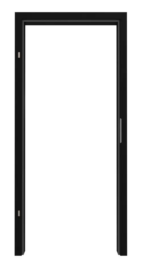 HÖRMANN ościeżnica do drzwi wejściowych do mieszkania ultramatowy czarny Concepto z zaokrągloną krawędzią