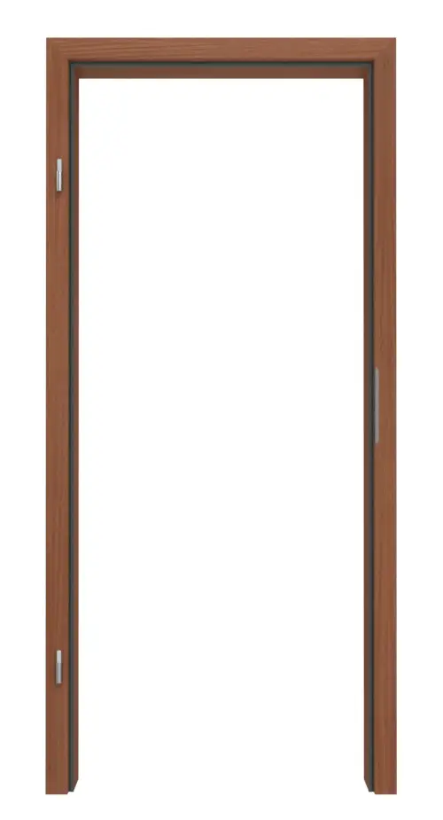 HÖRMANN ościeżnica Sapeli matowy fornir z drewna litego z prostokątną krawędzią