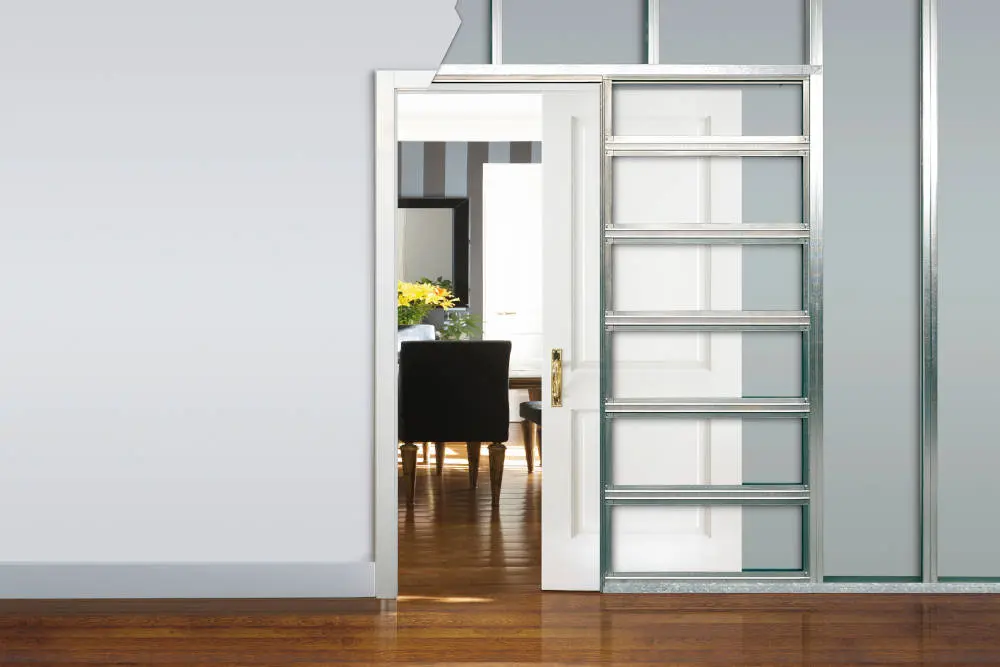 Unico EF system drzwi przesuwnych do 1-skrzydłowych drzwi drewnianych w suchej zabudowie - Eclisse