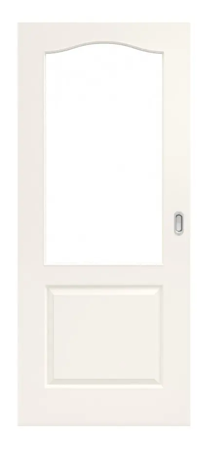 Zdjęcie drzwi przesuwnych Stiba Plus 2FB LA-1G z wycięciem na szybę - Jeld-Wen