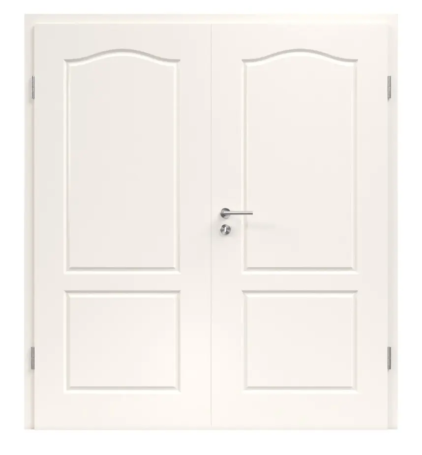 Zdjęcie drzwi dwuskrzydłowych Provence Typ 4002 B biały lakier z ościeżnicą - Westag & Getalit