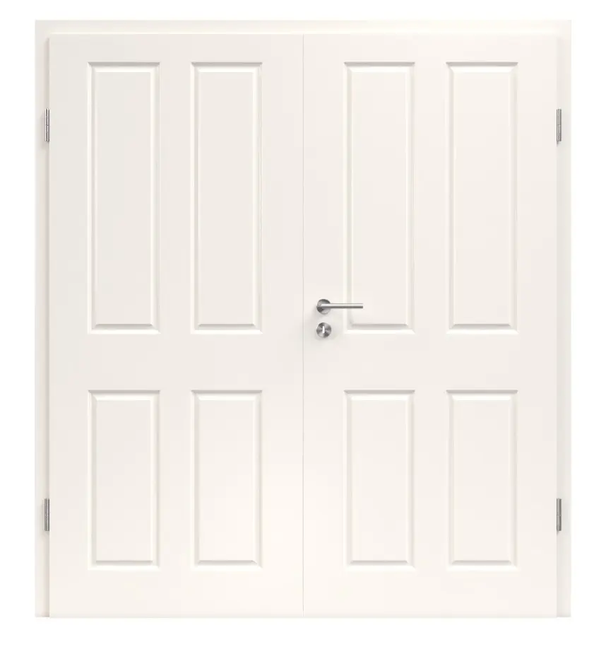 Zdjęcie Provence Typ 4004 biały lakier drzwi dwuskrzydłowe z ościeżnicą - Westag & Getalit