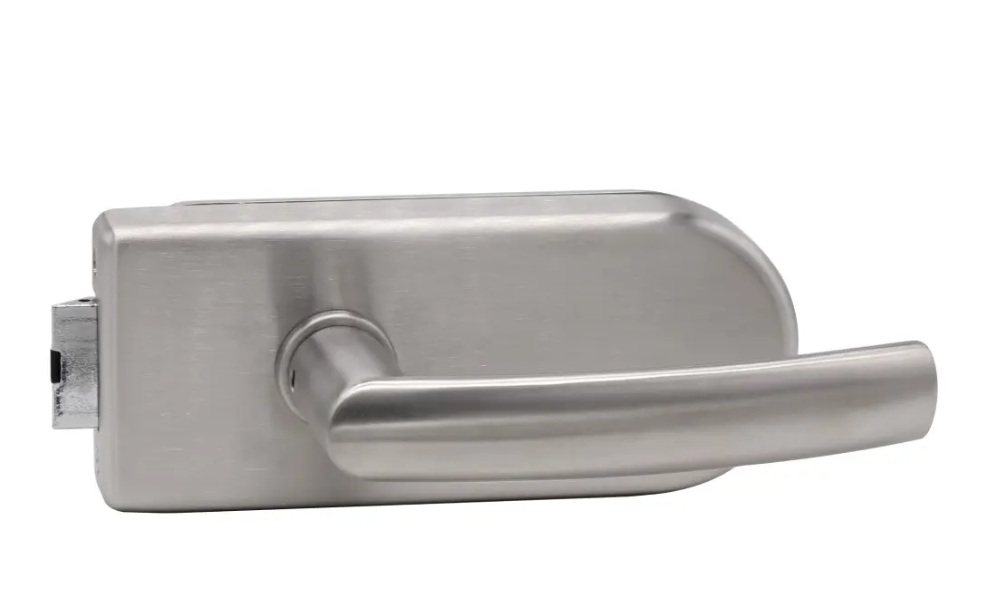 Zestaw drzwi szklanych Valencia stal szlachetna niezamykany z parą klamek Katy - Südmetall