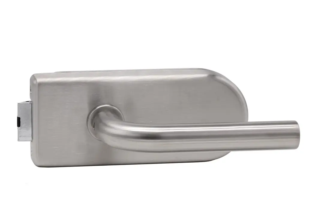 Zestaw drzwi szklanych Valencia stal szlachetna niezamykany z parą klamek Patrik - Südmetall