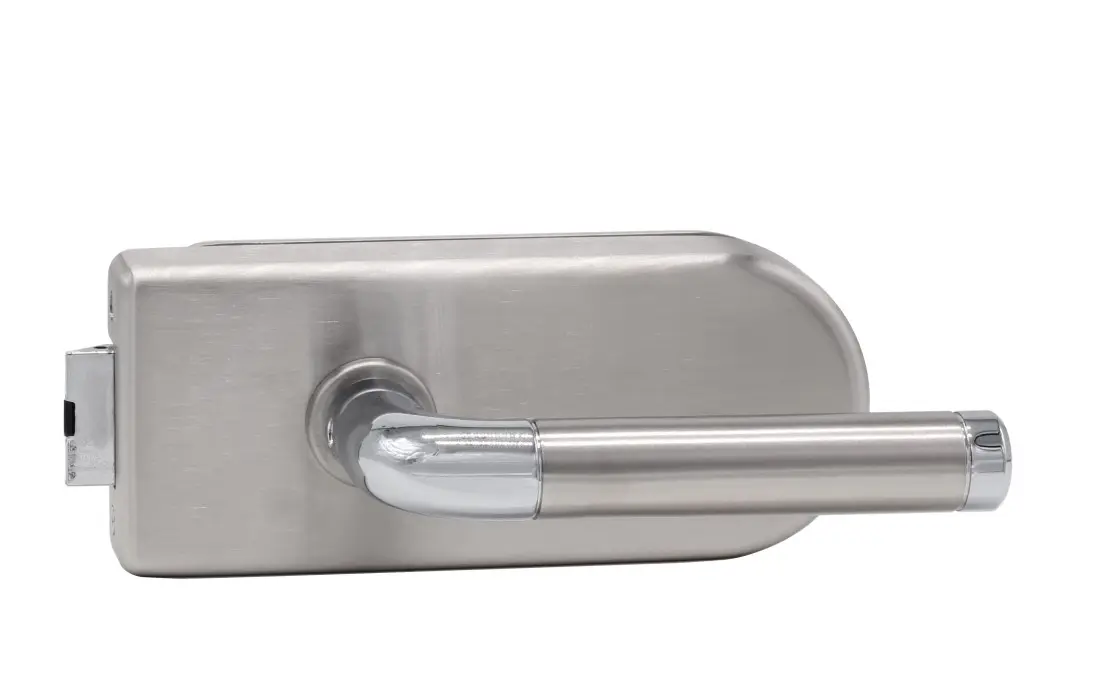 Zestaw drzwi szklanych Valencia stal szlachetna niezamykane na klucz z parą klamek Sybille - Südmetall