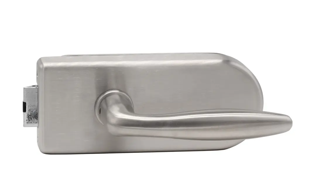 Zestaw drzwi szklanych Valencia stal szlachetna niezamykane na klucz z parą klamek Arena - Südmetall