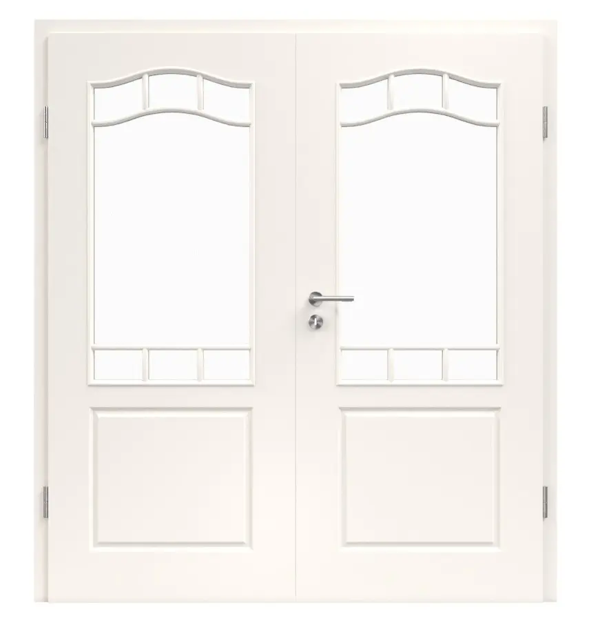 Provence Typ 4002-B-LA szpros 9 klasyczna biel WestaLack drzwi dwuskrzydłowe z ościeżnicą - Westag & Getalit