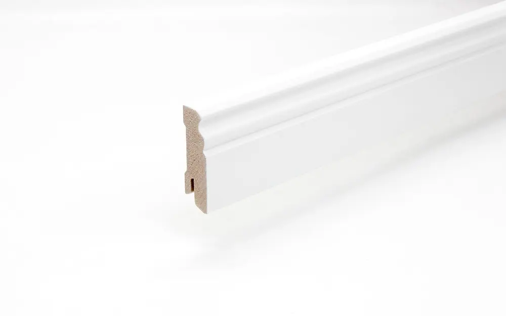 Perspektywa listwa przypodłogowa 18 x 58 x 2440 mm MDF biały staroniemiecki 58 wpust na klips