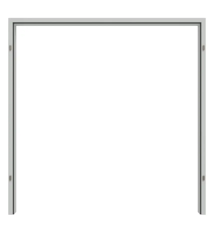 Widok frontowy w RAL 7035 stalowej ościeżnicy opaskowej do konstrukcji szkieletowej 2-skrzydłowej - Hörmann