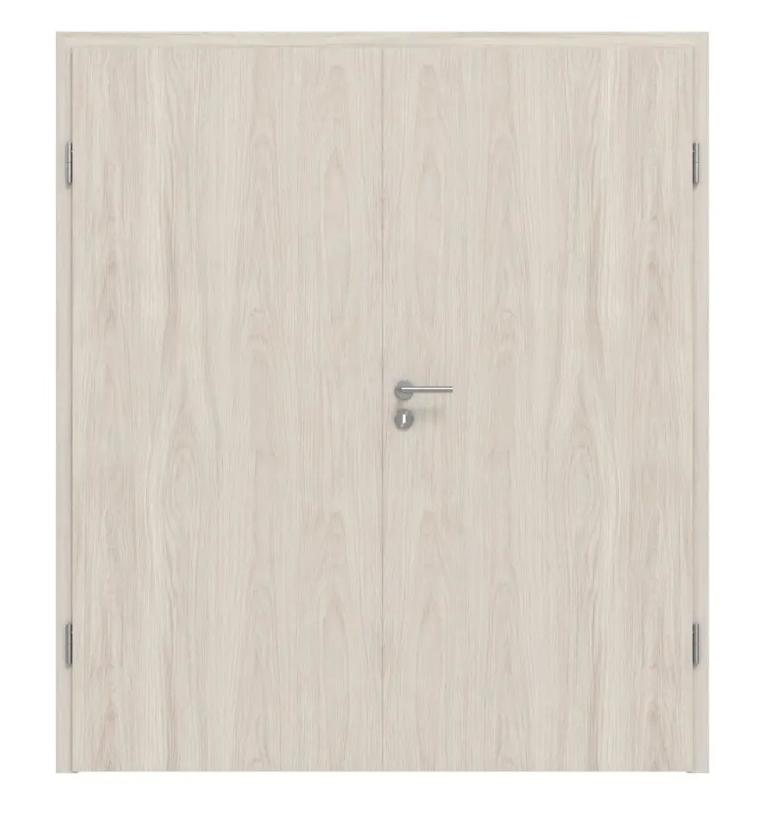 HÖRMANN drzwi dwuskrzydłowe dąb solny szczotkowany Duradecor ProLine z ościeżnicą