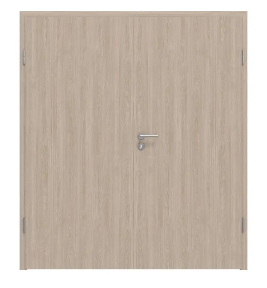 HÖRMANN Drzwi dwuskrzydłowe, dąb szary, Duradecor ProLine, z ościeżnicą
