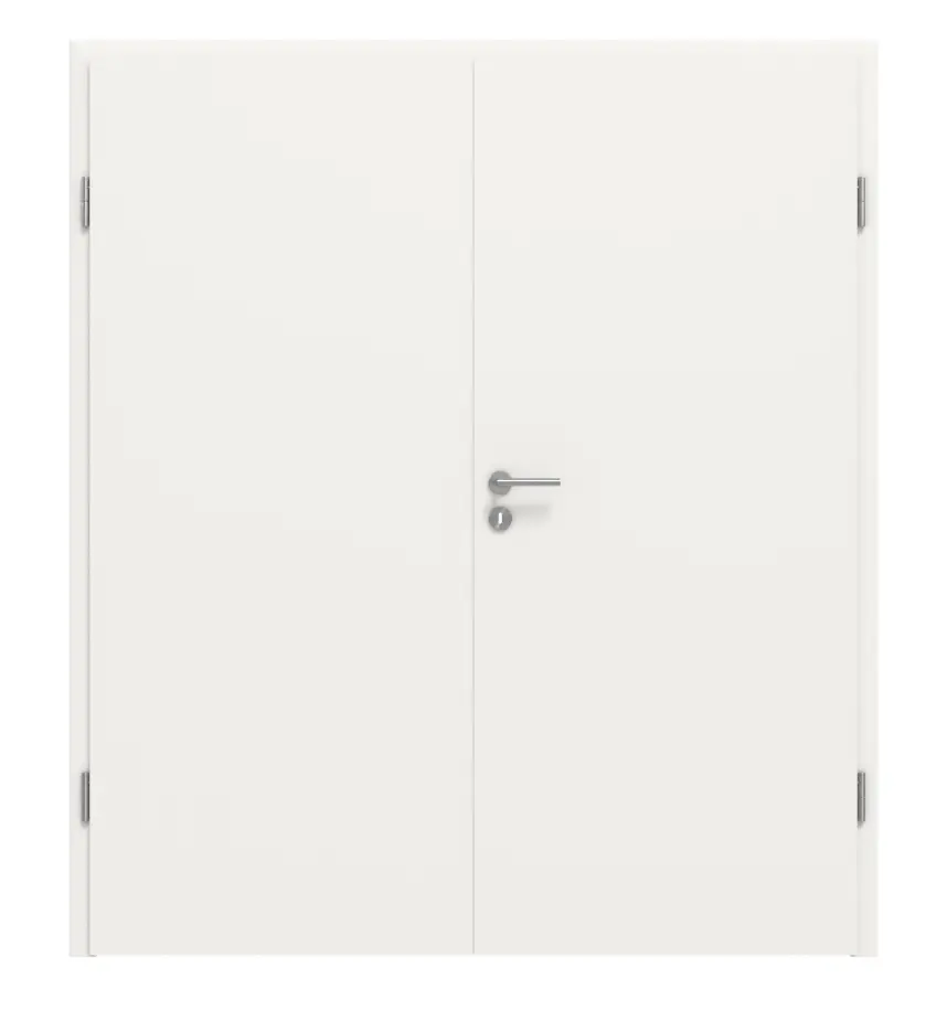 HÖRMANN drzwi dwuskrzydłowe biały drogowy RAL 9016 lakier ProLine z ościeżnicą