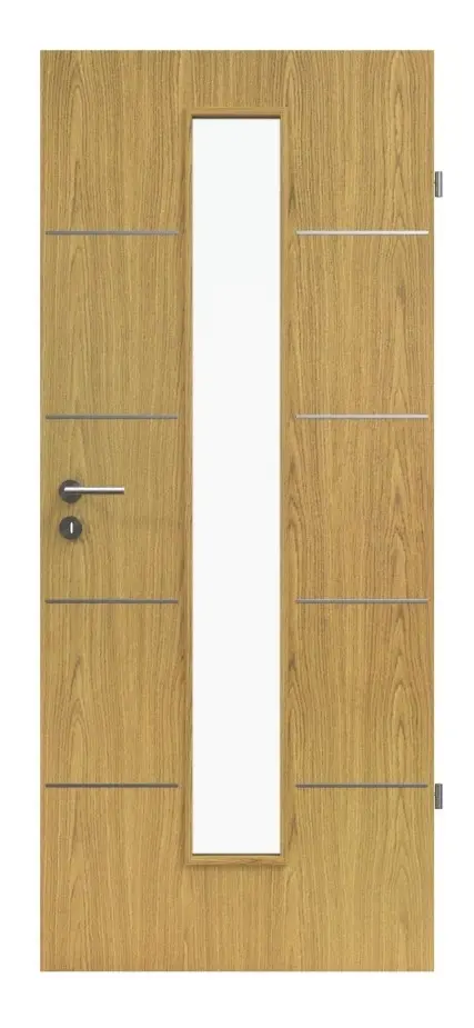 WESTAG Drzwi wewnętrzne Lineo Typ 3705 Jasny Dąb Eib 310 PortaLit CPL z przeszkleniem LA-1
