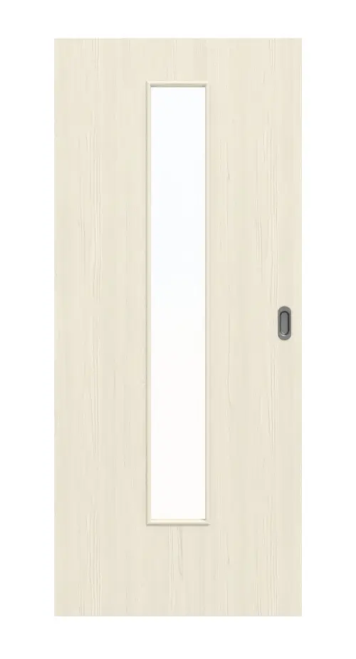 Widok z przodu: modrzew lazurowany LA 24 Basic Durat drzwi przesuwne - Huga